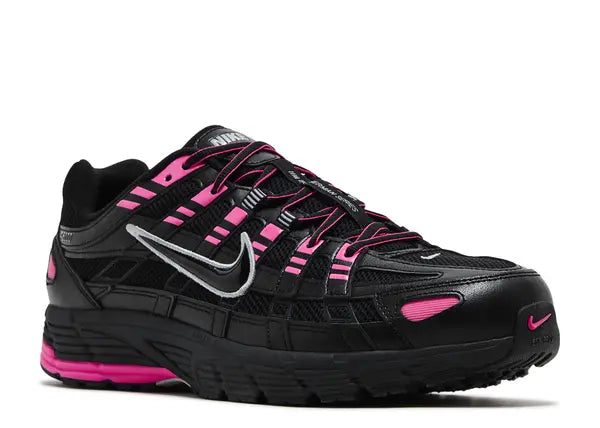 Nike P-6000 Pink Blast Metallic Silver Black Front
