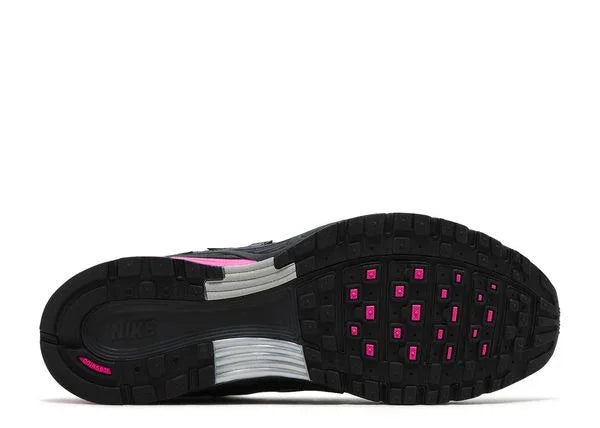 Nike P-6000 Pink Blast Metallic Silver Black Bottom