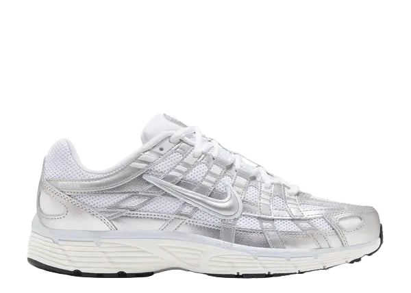 Nike P-6000 White Blue Tint Sail Metallic Silver Side