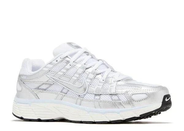 Nike P-6000 White Blue Tint Sail Metallic Silver Front
