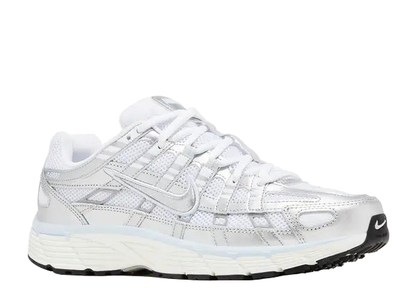 Nike P-6000 White Blue Tint Sail Metallic Silver Front