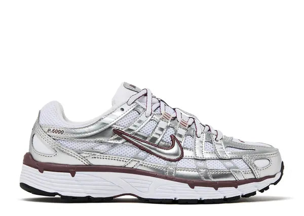 Nike P-6000 White Metallic Silver Tattoo Side