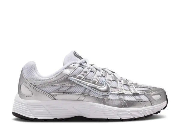 Nike P-6000 White Metallic Silver (GS)
