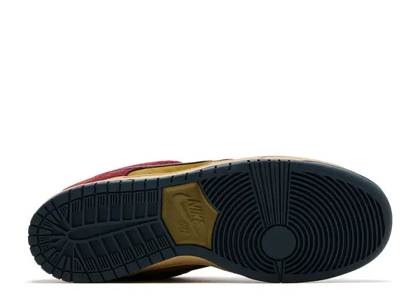 Nike SB Dunk Low Dark Team Red Olive Flak Bottom