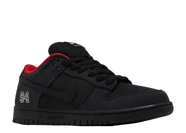 Nike SB Dunk Low Supreme 94 Black Front