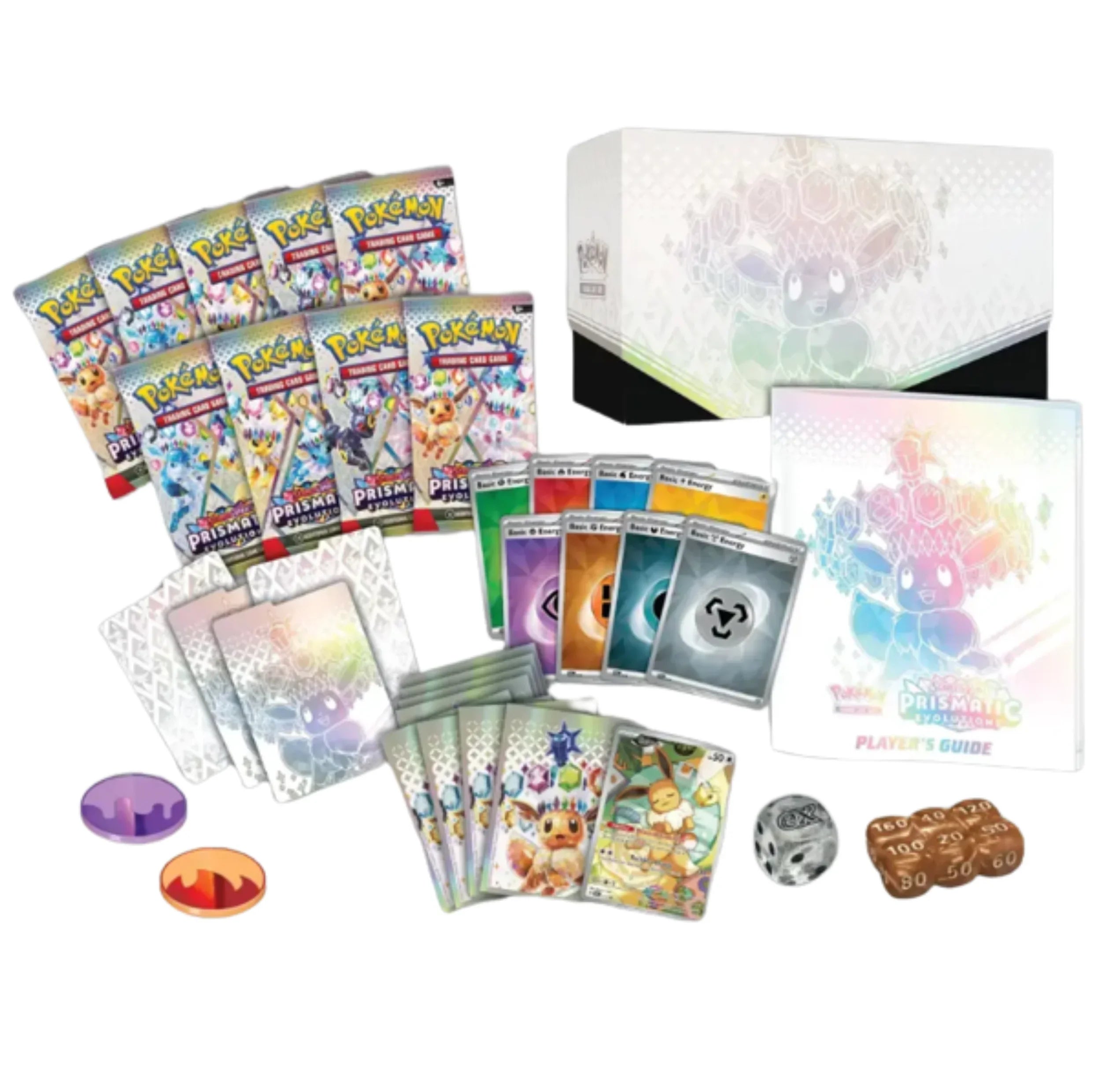 Pokemon Scarlet & Violet Prismatic Evolutions Elite Trainer Box Inhoud