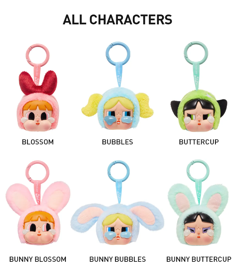 Pop Mart Labubu CryBaby x Powerpuff Girls Series Blind Box All Figures