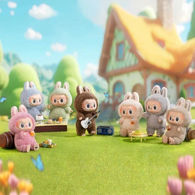 Pop Mart Labubu The Monsters Exciting Macarons Vinyl Plush Blind Box All