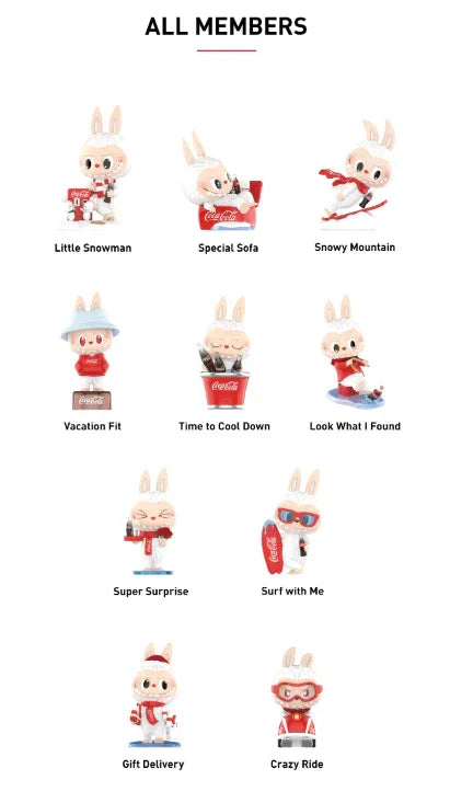Pop Mart Labubu The Monsters Labubu Coca-Cola Blind Box All figures