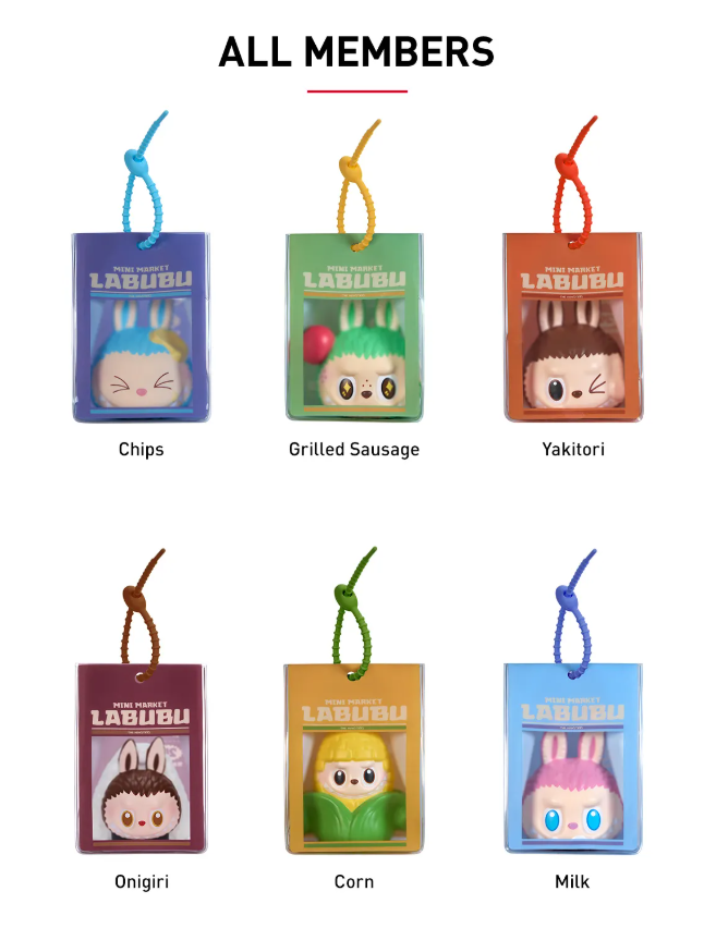 Pop Mart Labubu The Monsters Wacky Squishy Charm Blind Box All Members