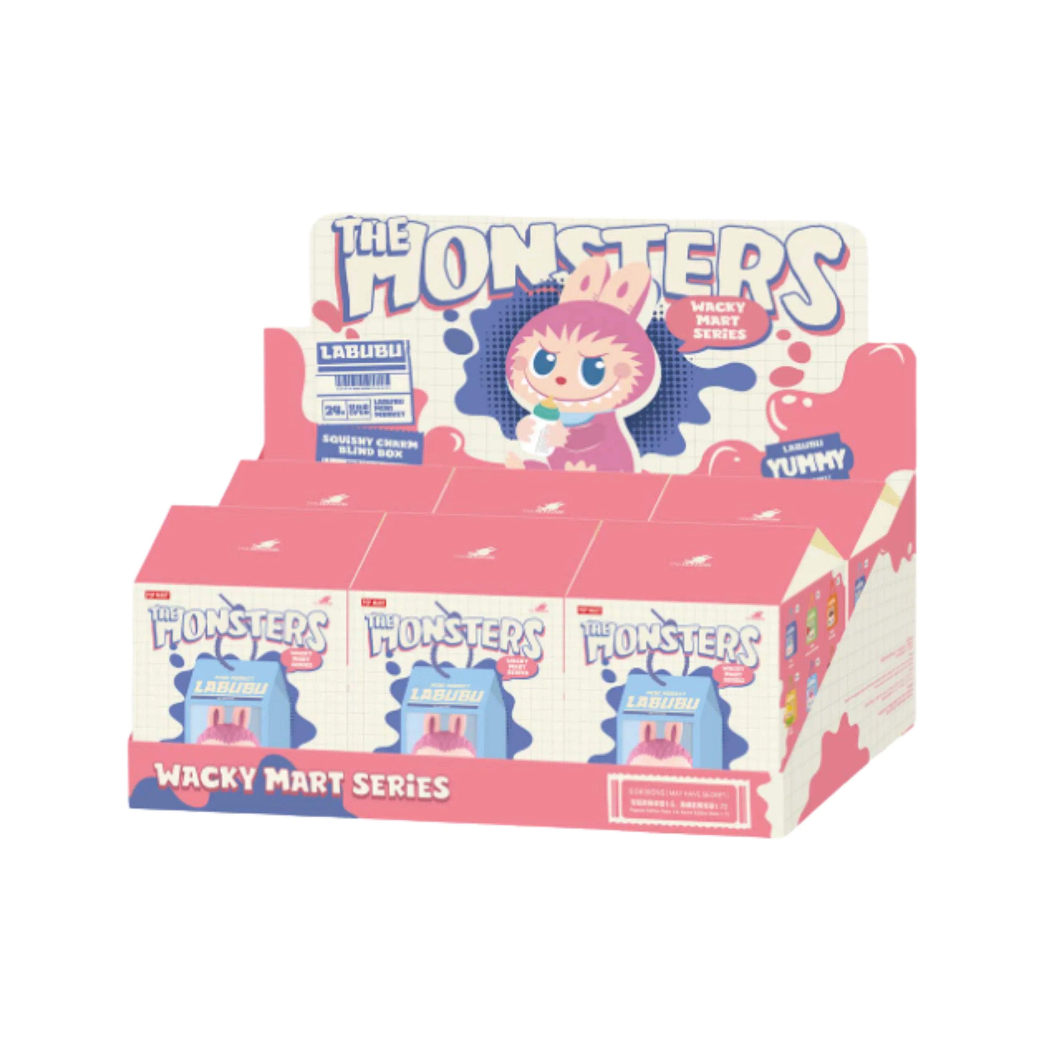 Pop Mart Labubu The Monsters Wacky Squishy Charm Case (6 Blind Box)