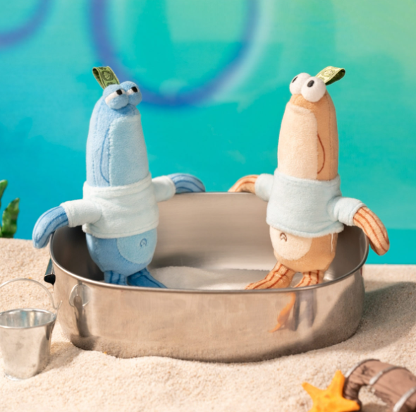 Pop Mart x Bikini Bottom Buddies Series Blind Box two figures