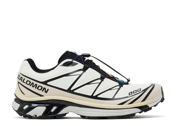 Salomon XT-6 Vanilla Ice Black Silver Cloud Side