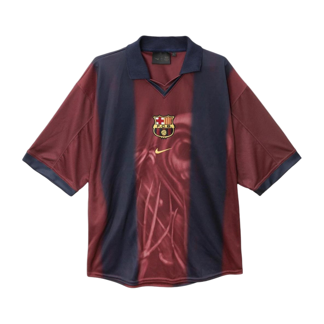 Travis Scott X Nike X FC Barcelona Retro 200001 Home Skeleton Jersey Front