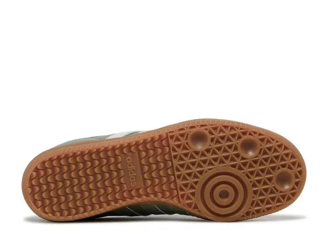 Adidas Samba OG Silver Green Bottom