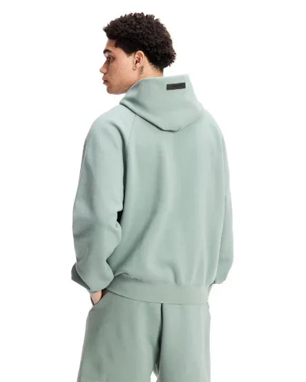 Fear of God Essentials Hoodie Sycamore Outfit Back