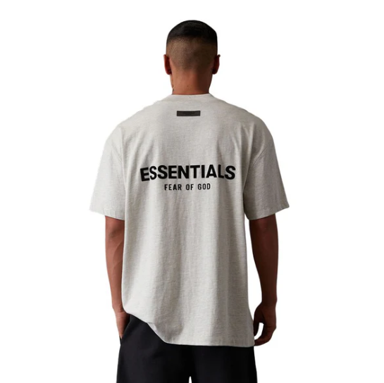Fear of God Essentials Tee Light Oatmeal Outfit
