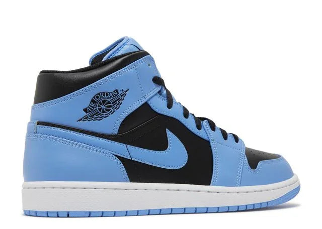 Jordan 1 Mid University Blue Black Back