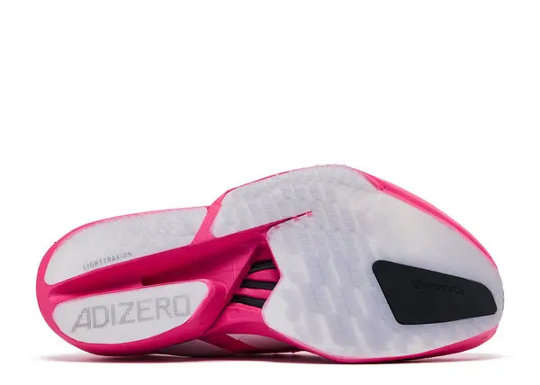 Adidas Adizero Adios Pro 4 Shock Pink (Women's) Bottom