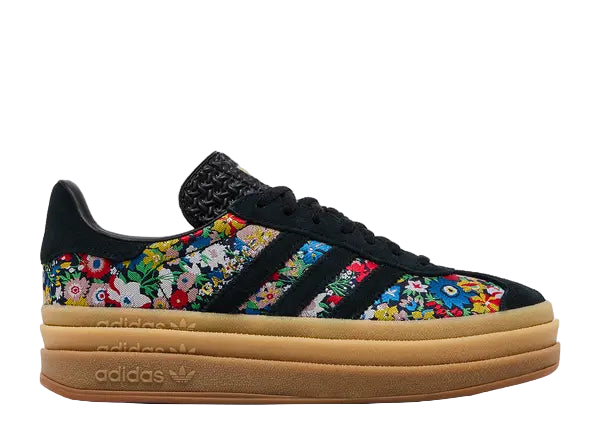 Adidas Gazelle Bold Liberty London Floral Embroidery Side