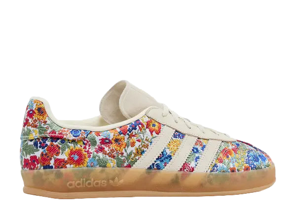 Adidas Gazelle Indoor Liberty London Floral Embroidery Back