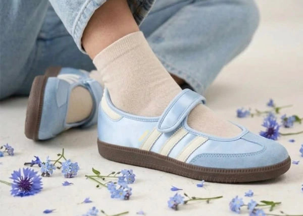 Adidas Samba Jane Crystal Sky Cream White Outfit