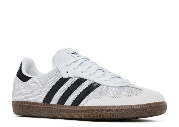 Adidas Samba OG Rhinestone Crystal White Silver Front