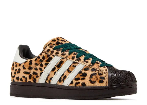 Adidas Superstar II Leopard Dark Brown Ivory Front