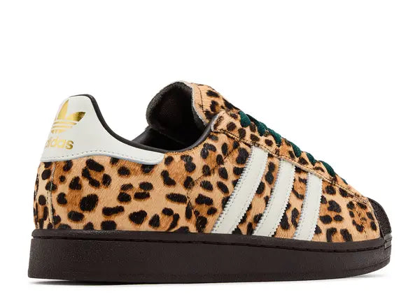 Adidas Superstar II Leopard Dark Brown Ivory Back