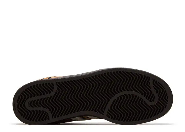 Adidas Superstar II Leopard Dark Brown Ivory Bottom