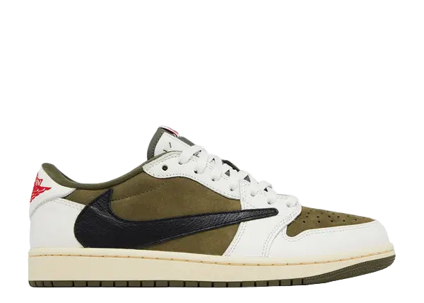 Jordan 1 Low Travis Medium Olive Side