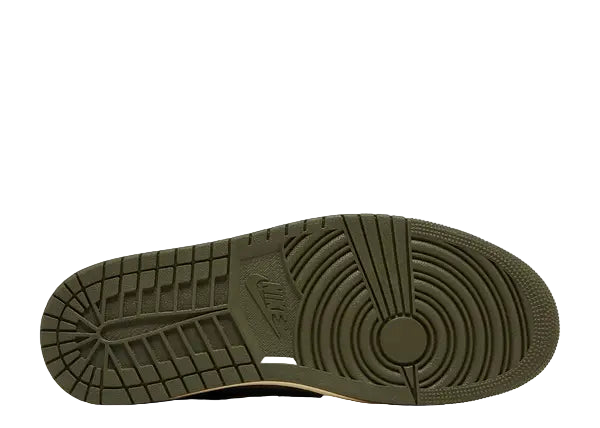 Jordan 1 Low Travis Medium Olive Bottom