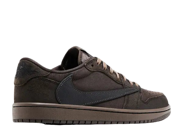 Jordan 1 Low Travis Velvet Brown Back