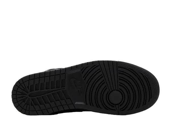 Jordan 1 Mid Triple Black Bottom