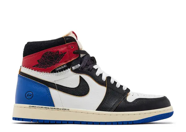 Jordan 1 Retro High OG SP Fragment x Union LA Varsity Red Sport Royal Side