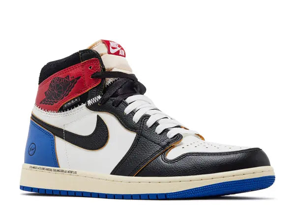 Jordan 1 Retro High OG SP Fragment x Union LA Varsity Red Sport Royal Front