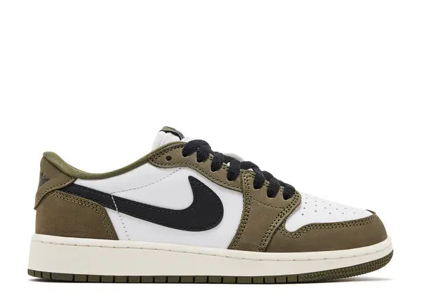 Jordan 1 Retro Low OG Medium Olive (GS) Side