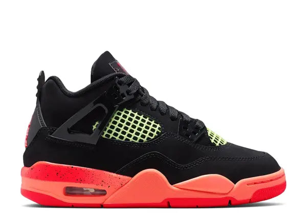 Jordan 4 Retro Black Infraded Barely Volt (GS)