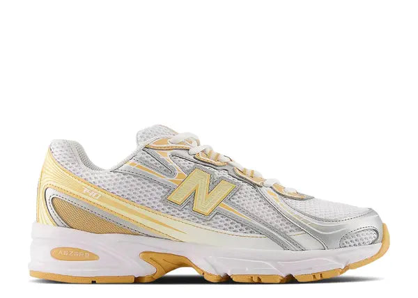 New Balance 740 White Indoor Court Ash Wood
