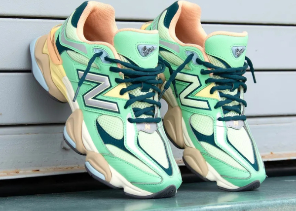 New Balance 9060 Sweetgrass Deep Ocean Outfit