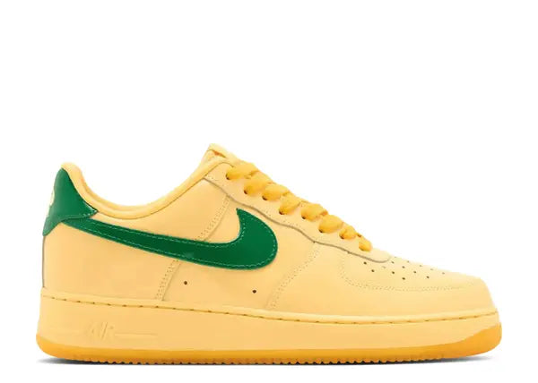 Nike Air Force 1 Low Patent Leather Topaz Gold Pine Green