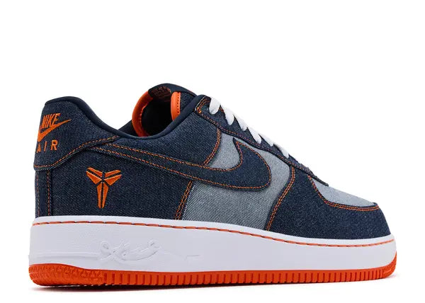 Nike Air Force 1 Low Proto Kobe Bryant Denim Obsidian Safety Orange Back