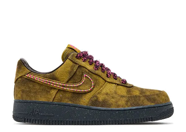 Nike Air Force 1 Low '07 QS Boucle Desert Moss Fierce Pink Side