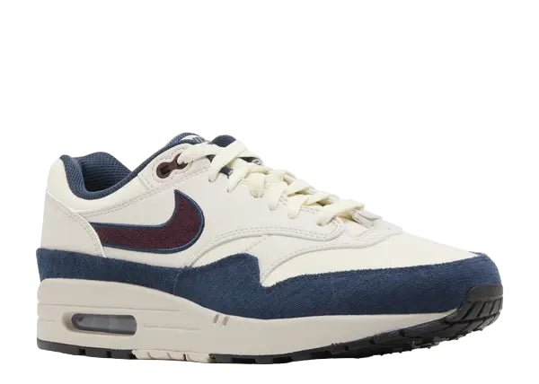 Nike Air Max 1 Coconut Milk Burgundy Crush Navy Front