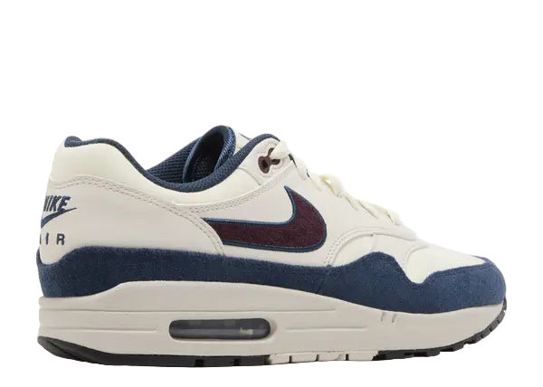 Nike Air Max 1 Coconut Milk Burgundy Crush Navy Back