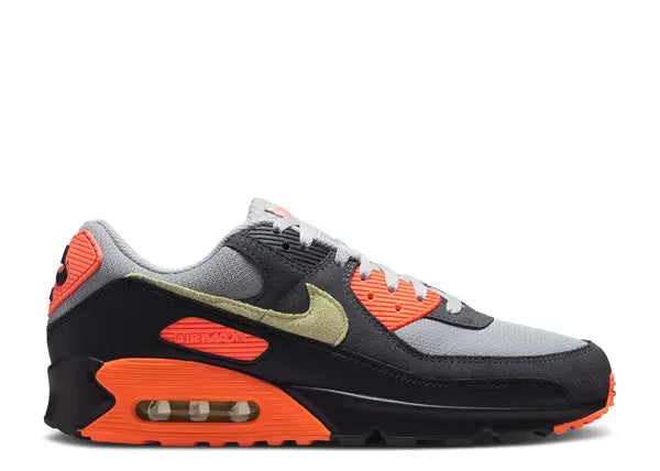 Nike Air Max 90 Light Smoke Grey Hyper Crimson Limelight