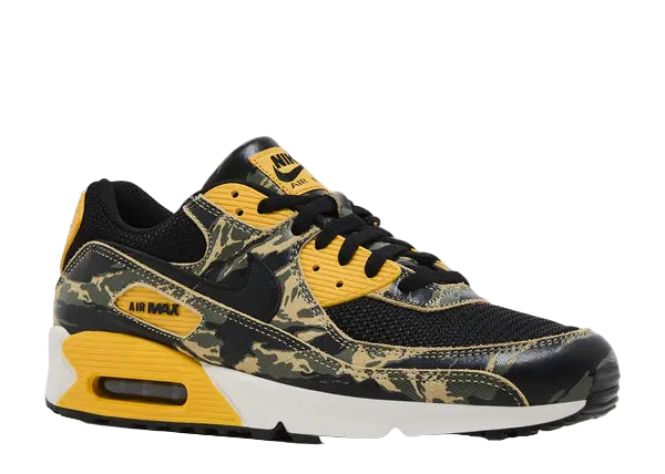 Nike Air Max 90 Premium Black University Gold Camo Front