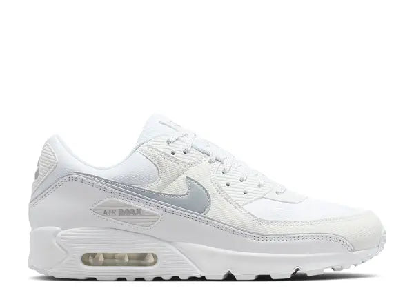 Nike Air Max 90 Premium White Metallic Silver Reflective