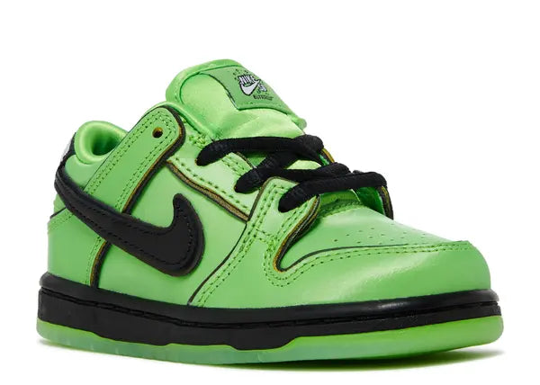 Nike Dunk Low The Powerpuff Girls Buttercup (TD) Front