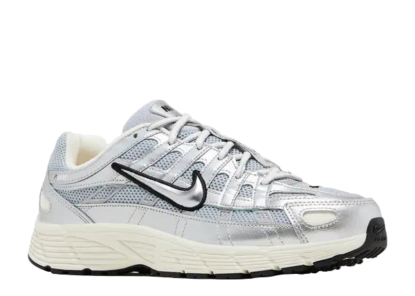 Nike P-6000 Metallic Silver Black (GS) Front